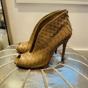 Gianvito Rossi Vamp Python Heels